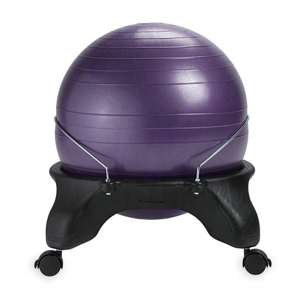 Gaiam Backless Classic Balance Ball® Chair Purple back
