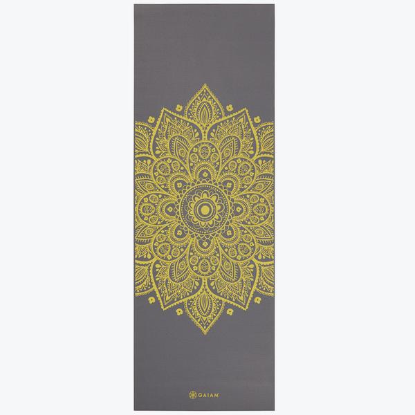 Premium Citron Sundial Yoga Mat (6mm) from Gaiam